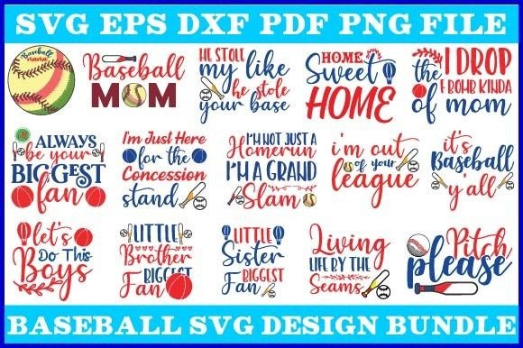 Baseball Svg Design Bundle