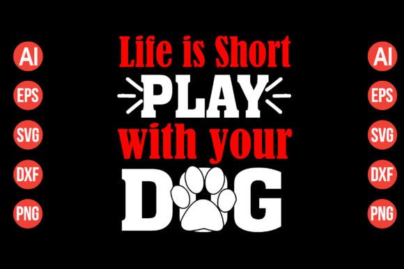 DOG SVG Typography Design Graphic Art