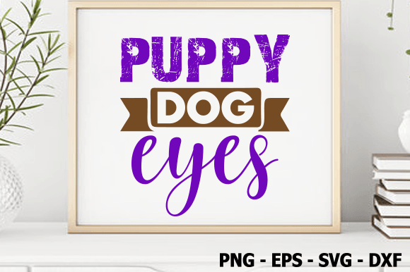 Puppy Dog Eyes SVG Design