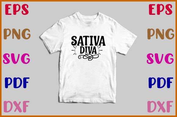 Sativa Diva Svg Design